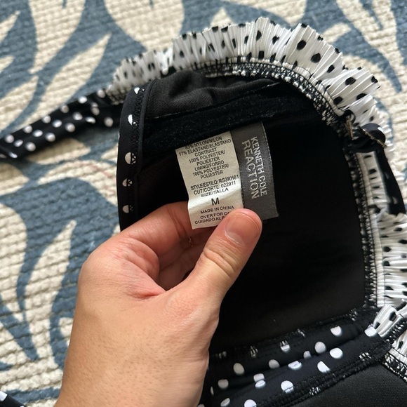 Y2k Black and White Polka Dot Bikini - Picture 5 of 6